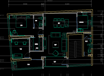 126平方米住宅装修设计图纸免费下载 - 建筑装修图