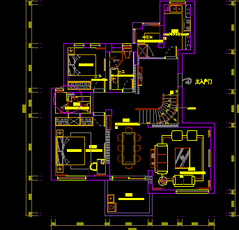 某住宅楼LFT户型装修设计图(含效果图)免费下载 - 建筑装修图